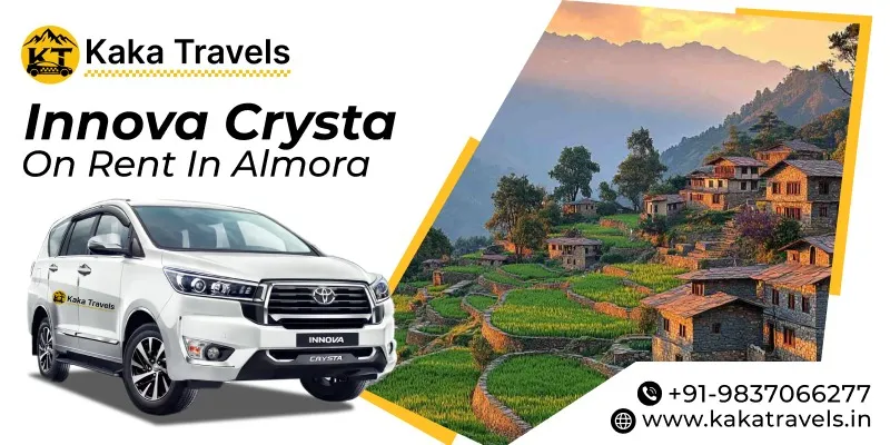 Innova Crysta on rent in Almora, Innova Cab Hire in Almora, Innova Car Rental in Almora